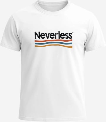 Neverless Shirt 'Color Waves' in White: front