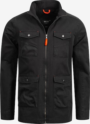 INDICODE JEANS Between-Season Jacket 'Simeon' in Black: front