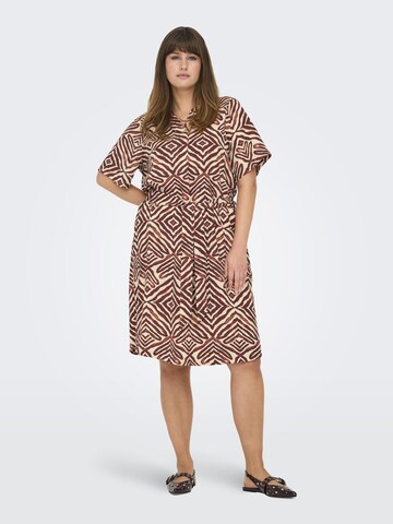 ONLY Carmakoma Shirt dress 'CARShilla' in Brown: front