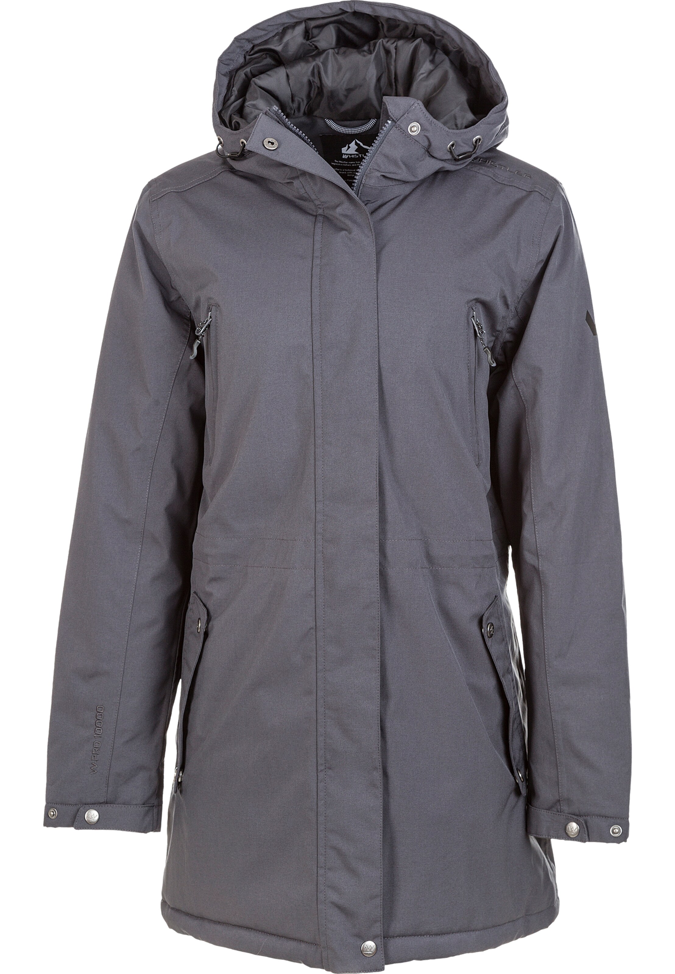 Whistler Sportjas 'Basta W Long W-PRO 10000' in Zwart: voorkant