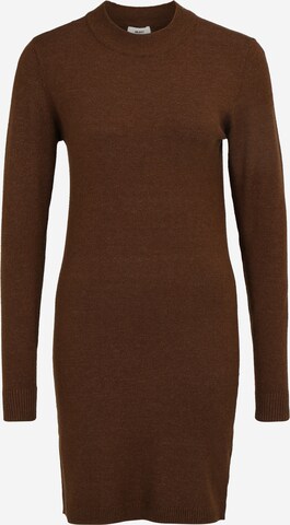OBJECT Petite Knitted dress 'THESS' in Brown: front
