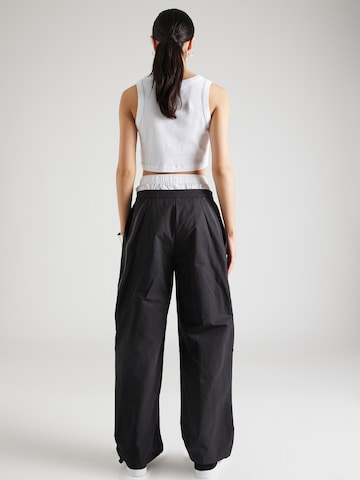 WEEKDAY Wide leg Pants 'Junko' in Black