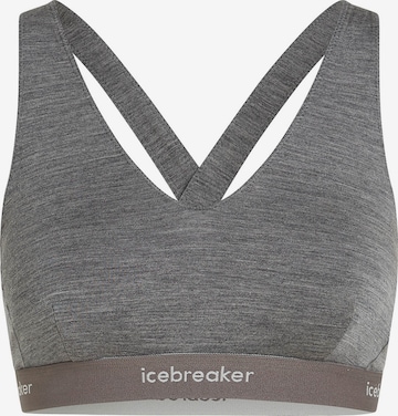 Bustino Reggiseno sportivo di ICEBREAKER in grigio: frontale
