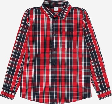 Lindex Regular fit Button Up Shirt in Red: front