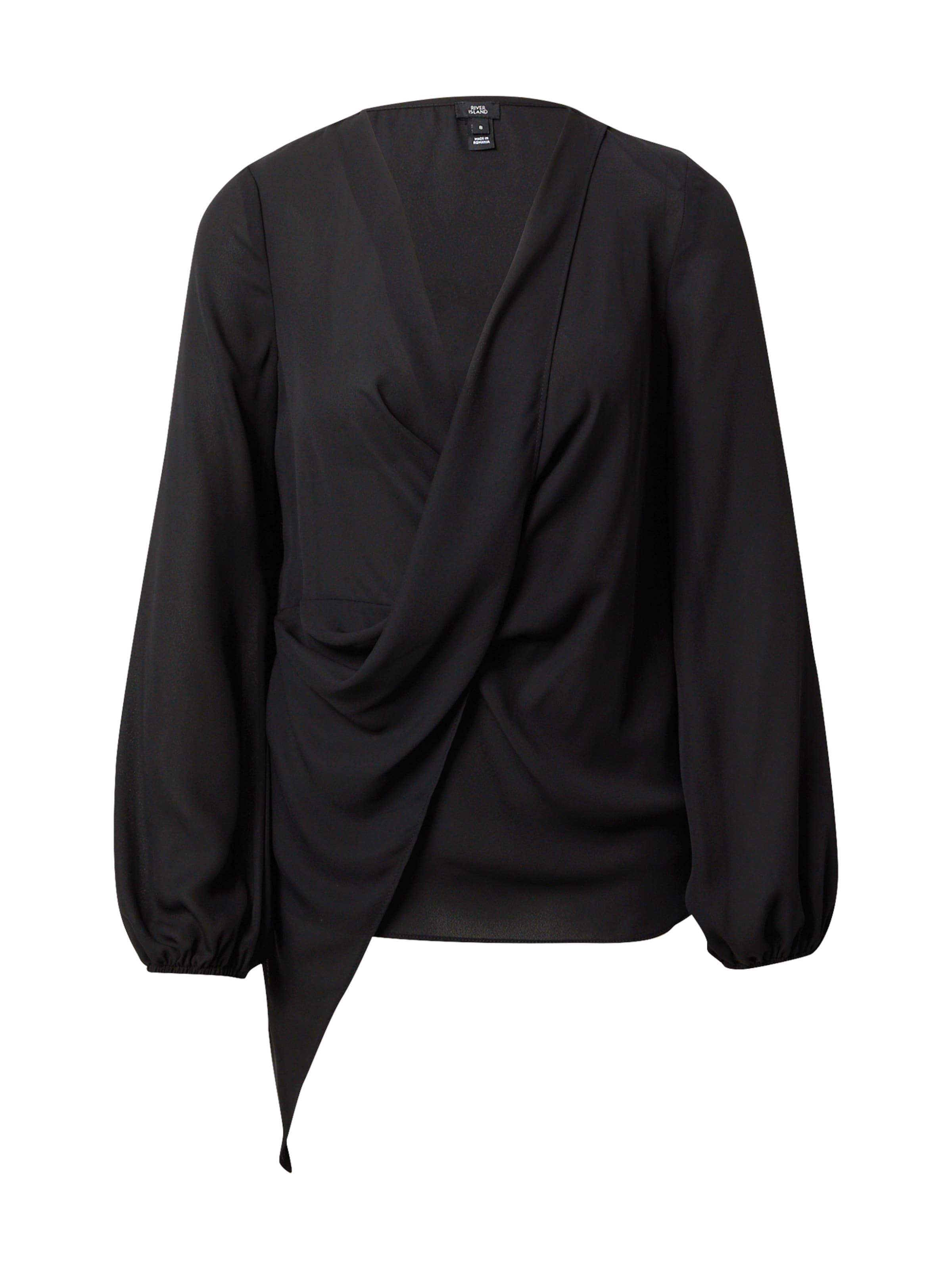 River Island Μπλούζα 'Heather' σε μαύρο: μπροστά