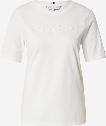 T-shirt TOMMY HILFIGER en blanc : devant