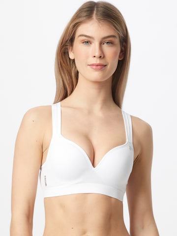 ONLY PLAY - Soutien Bustier Soutien de desporto 'Martine' em branco: frente