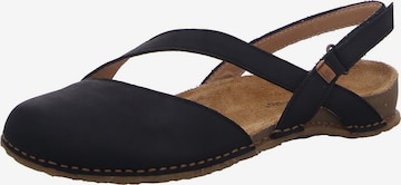 Sandalo 'Panglao' di EL NATURALISTA in nero: frontale