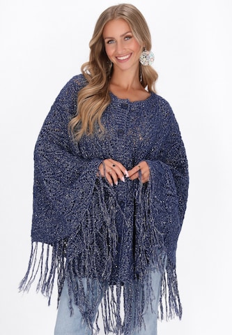 IZIA Cape in Blauw: voorkant