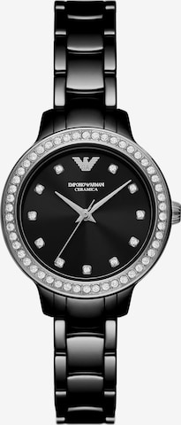 Emporio Armani Analog Watch in Black: front