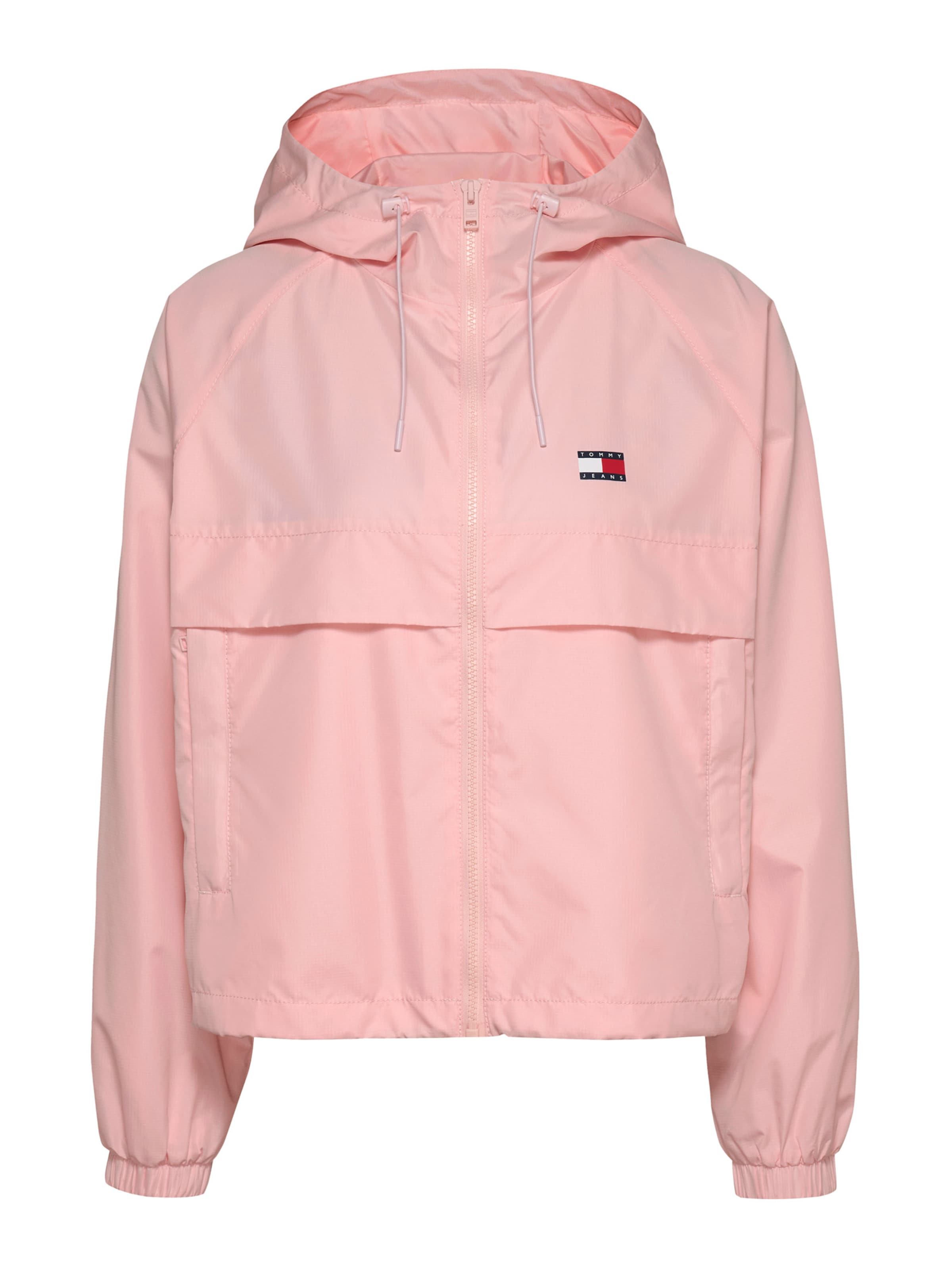 Tommy Jeans Prechodná bunda 'Essential' - Ružová: predná strana