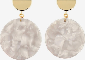 Fräulein Wunder - Brincos 'Acetat Amal' em branco: frente