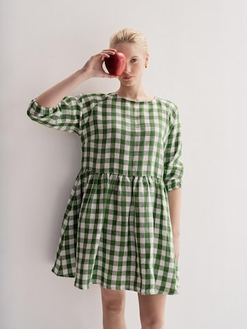 AmourLinen Dress 'Sofia' in Green