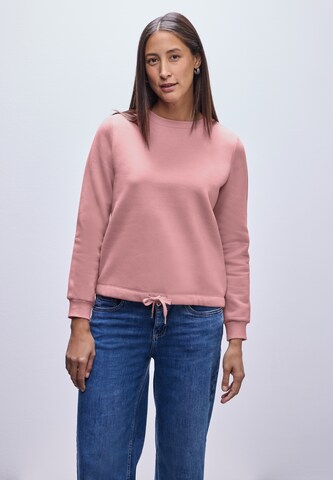 STREET ONE Sweatshirt in Pink: front