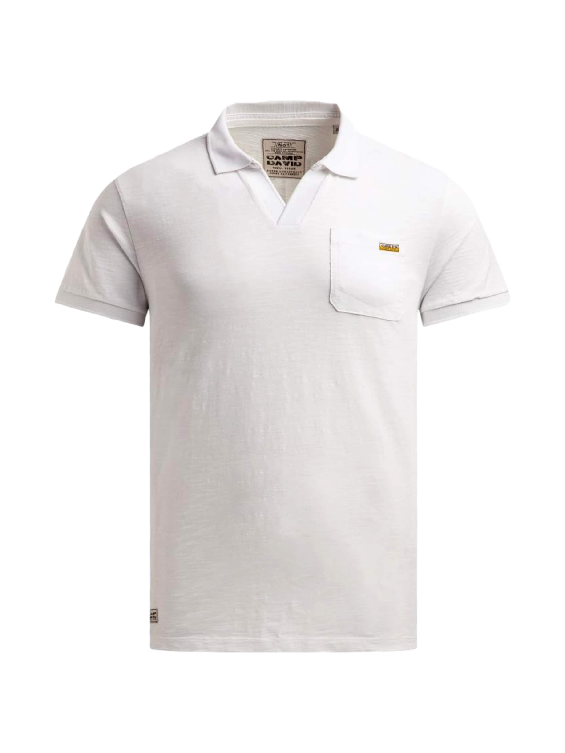 CAMP DAVID Shirt 'Dune Crusher' in White: front