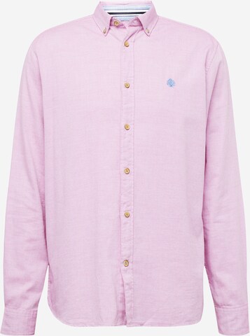 Springfield Regular fit Button Up Shirt in Pink: front