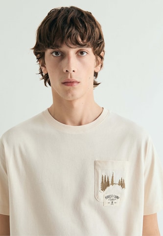 Scalpers T-Shirt 'Forest' in Beige