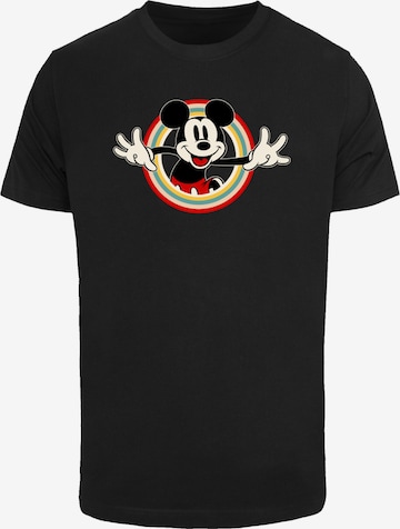 T-Shirt 'Disney Mickey Mouse Hello' F4NT4STIC en noir : devant