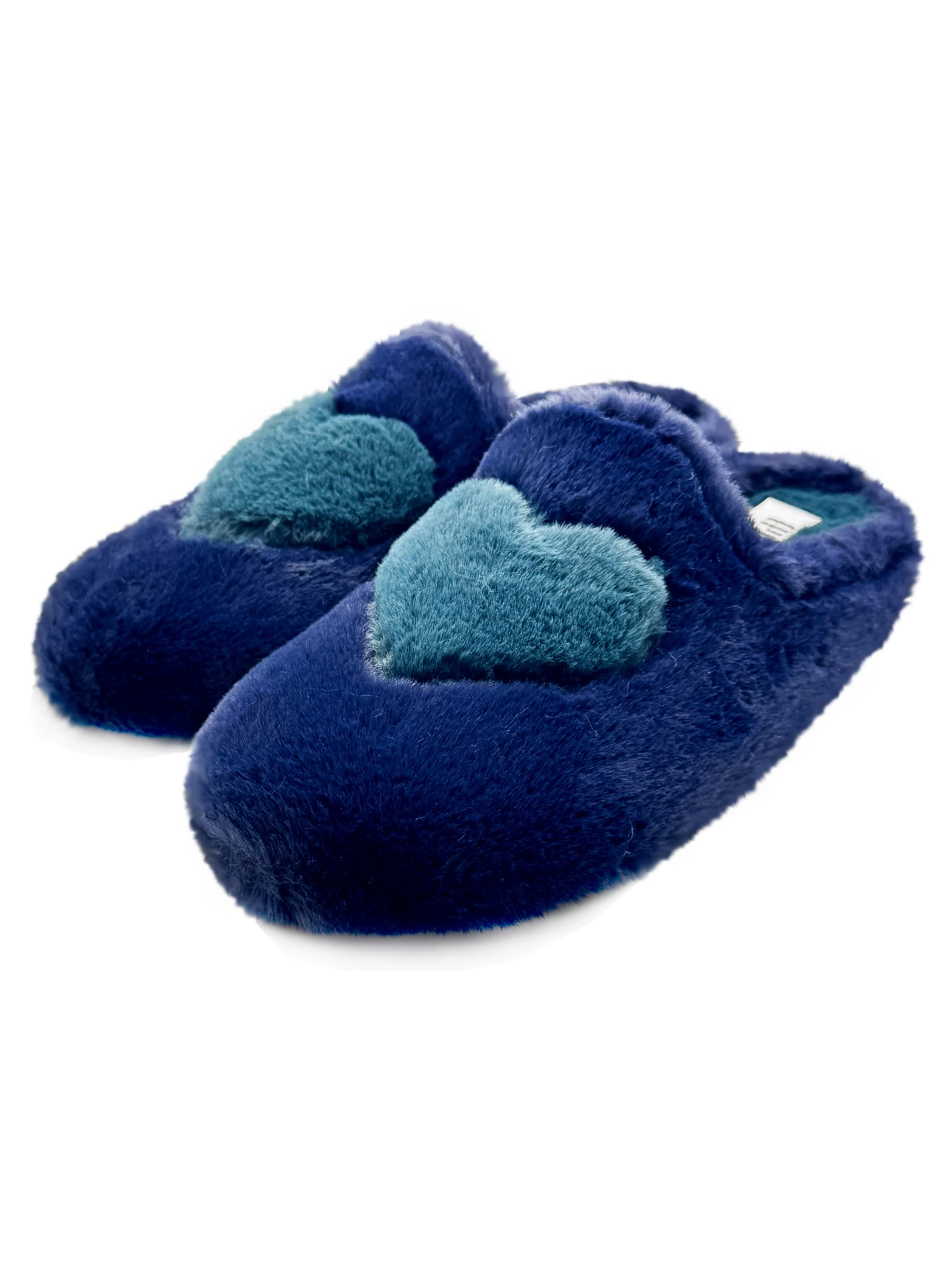 thies Pantolette 'thies 1856 ® Rec Heart Slipper Love'‌‌‌‌‌ in Blau: Vorderseite