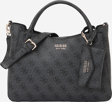GUESSShopper torba 'BRENTON SML GIRLFRIEND SATCHEL' - crna boja: prednji dio