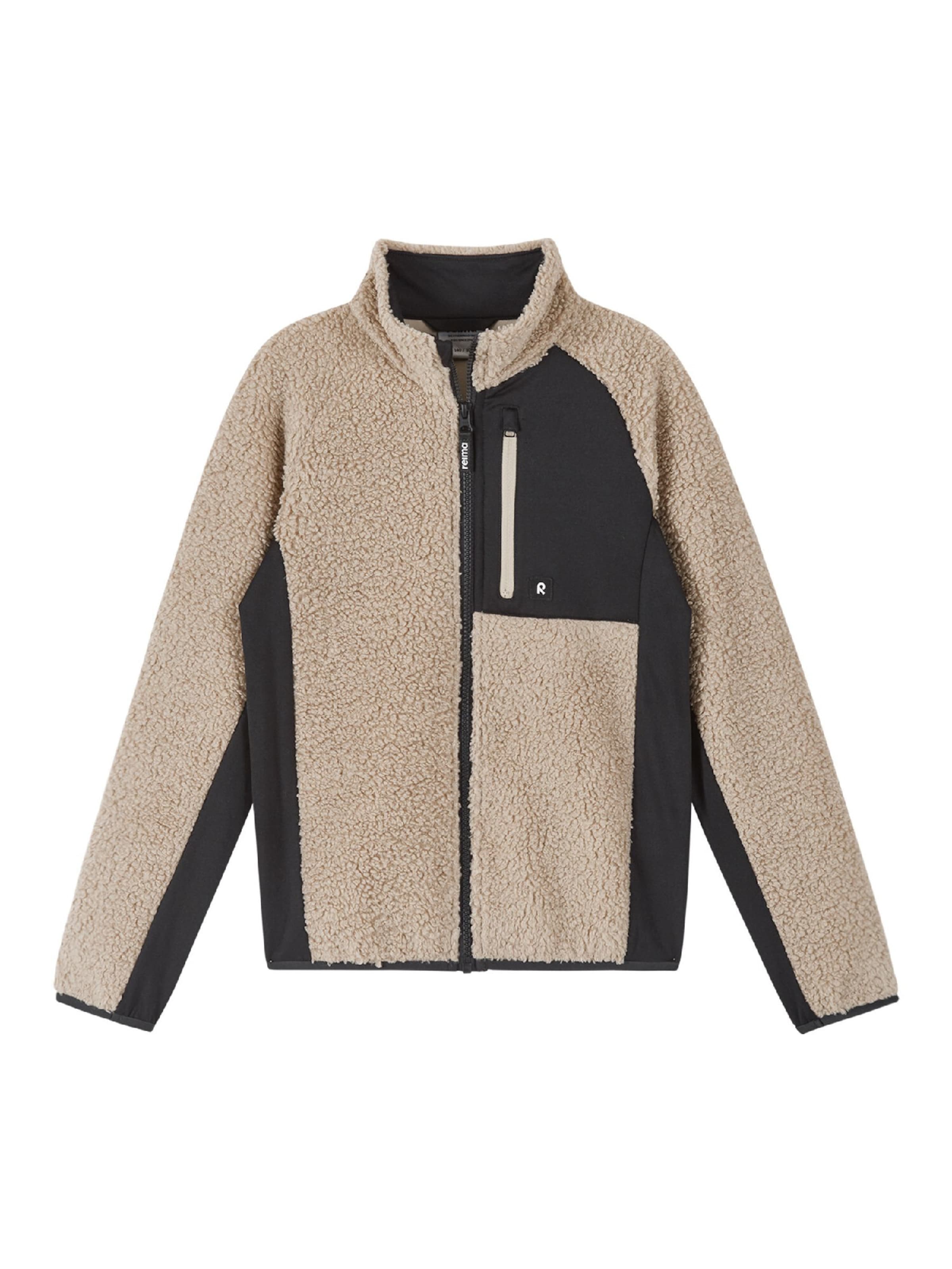 Reima Fleece jas 'Puhku' in Beige: voorkant