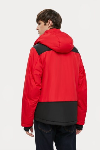 Finn Flare Winter parka 'World' in Red