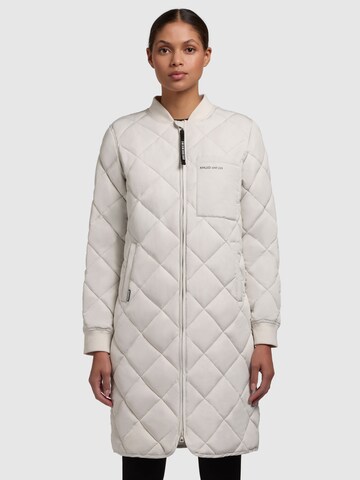 Manteau mi-saison khujo en blanc : devant