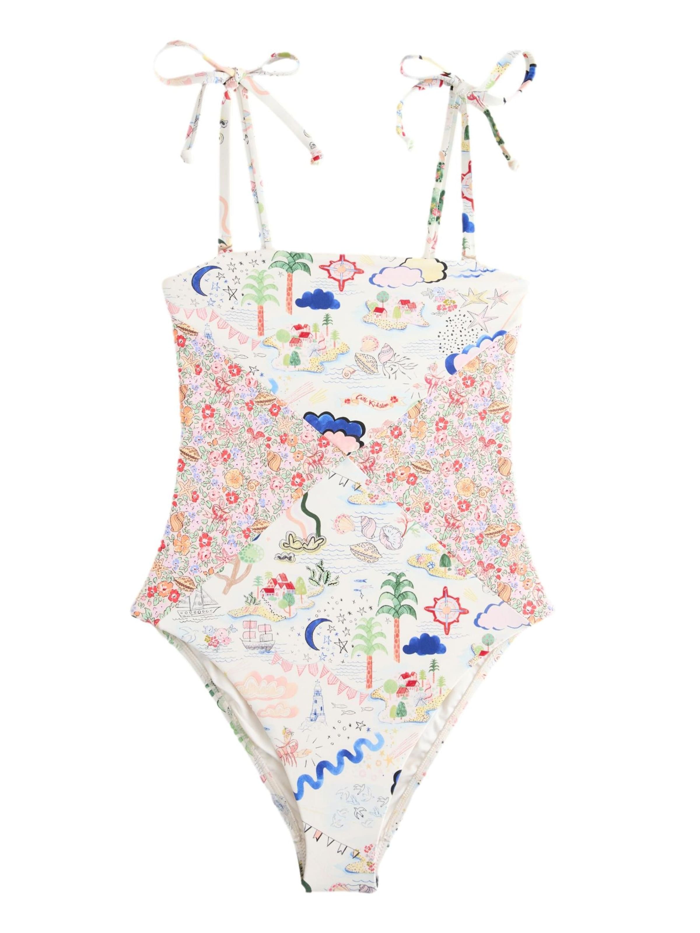 Next Bandeau Badpak 'Cath Kidston' in Gemengde kleuren: voorkant