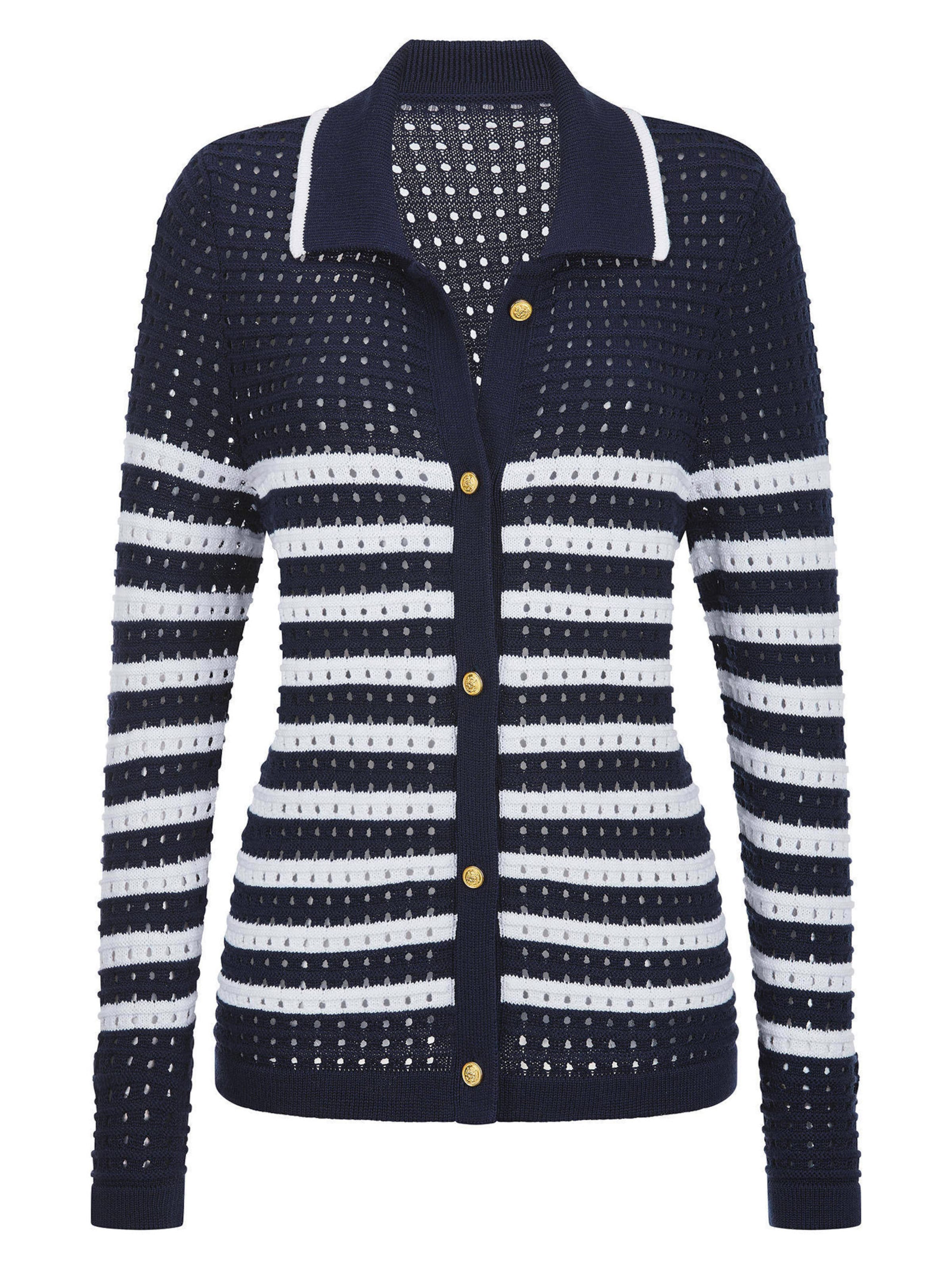 Cardigan Goldner en bleu : devant