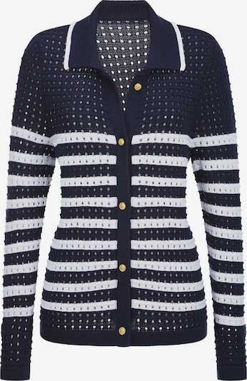 Goldner Knit cardigan in S in Marine blue / White, Item view