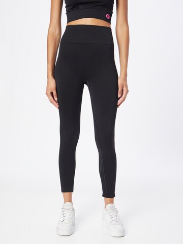 NU-IN Skinny Sports trousers in Black: front