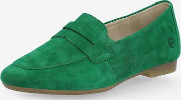 REMONTE Classic Flats in Green: front