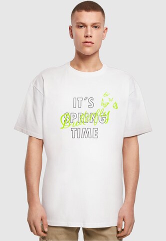 Merchcode Shirt 'Its Spring Time' in White: front