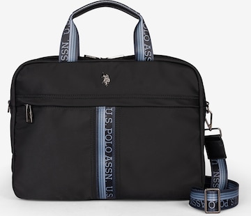 Borsa portadocumenti di U.S. POLO ASSN. in blu: frontale