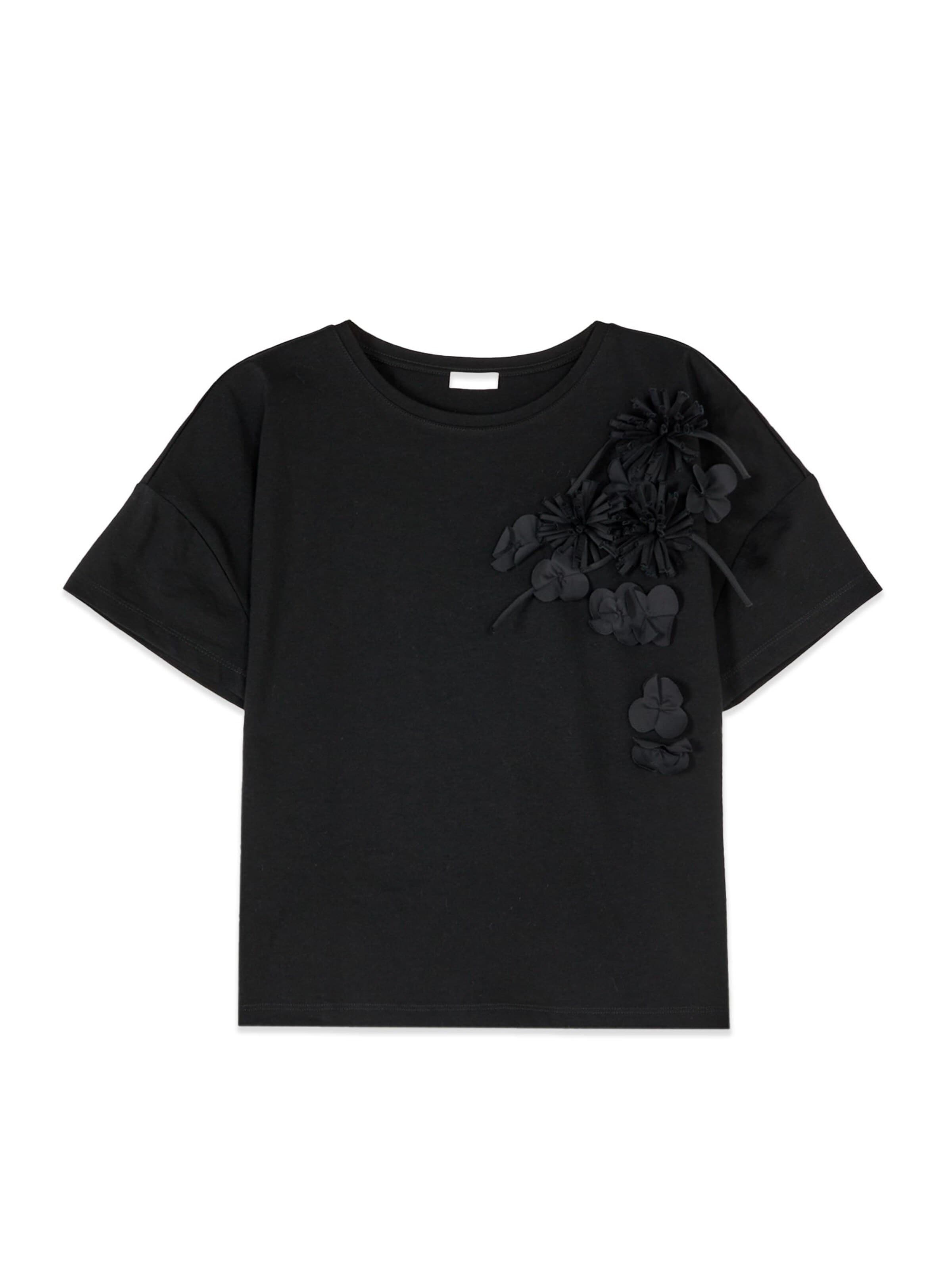 Top di oltre in nero: frontale