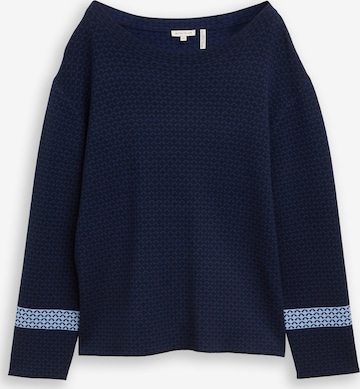 TOM TAILOR Sweater in Blue: front