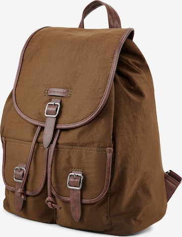 TOM TAILOR Backpack 'Tom' in Brown