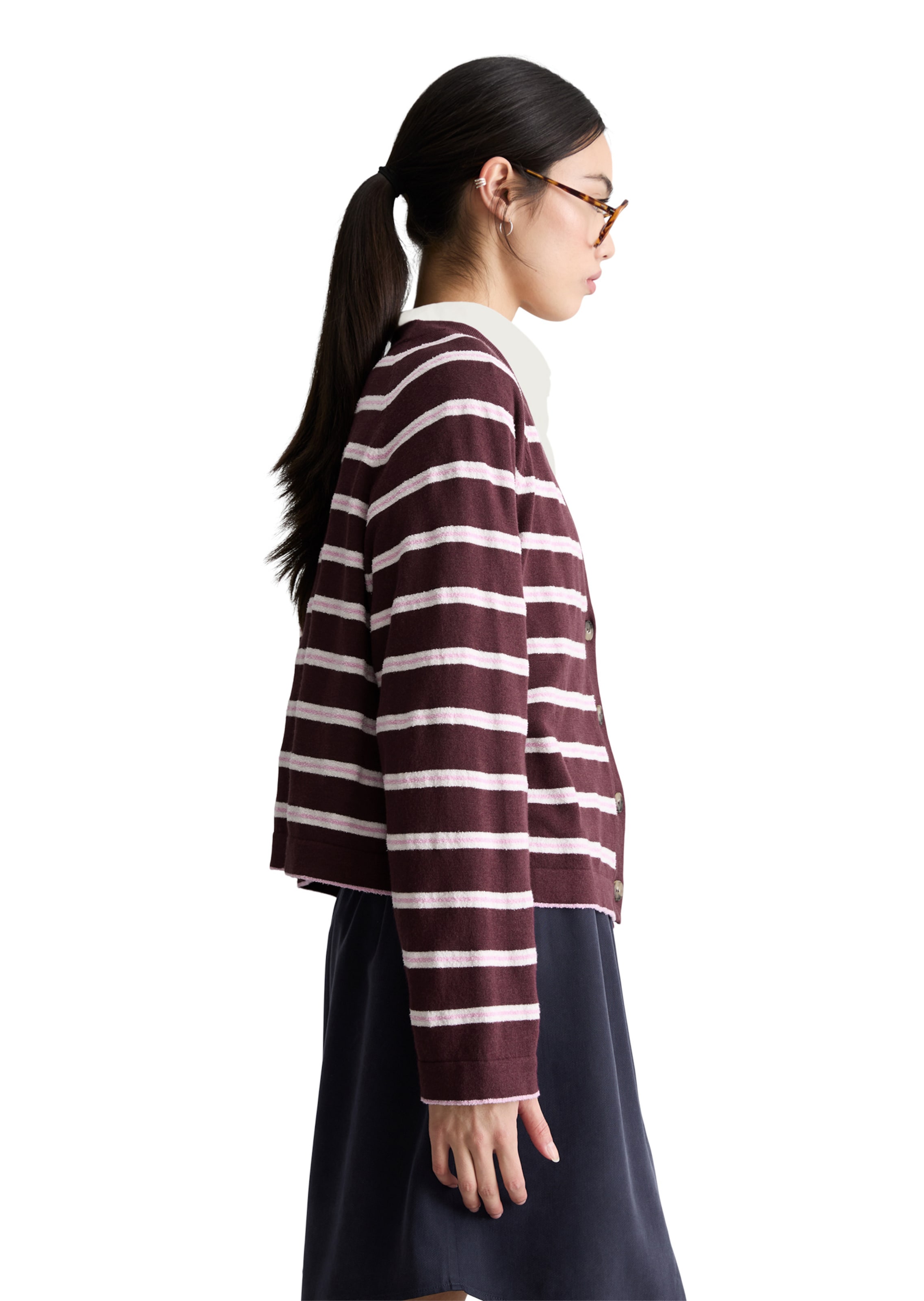 Marc O'Polo DENIM Strickjacke in Braun