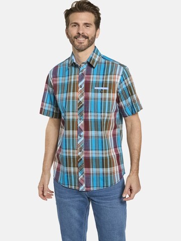 BABISTA Regular fit Button Up Shirt 'Belliano' in Blue: front