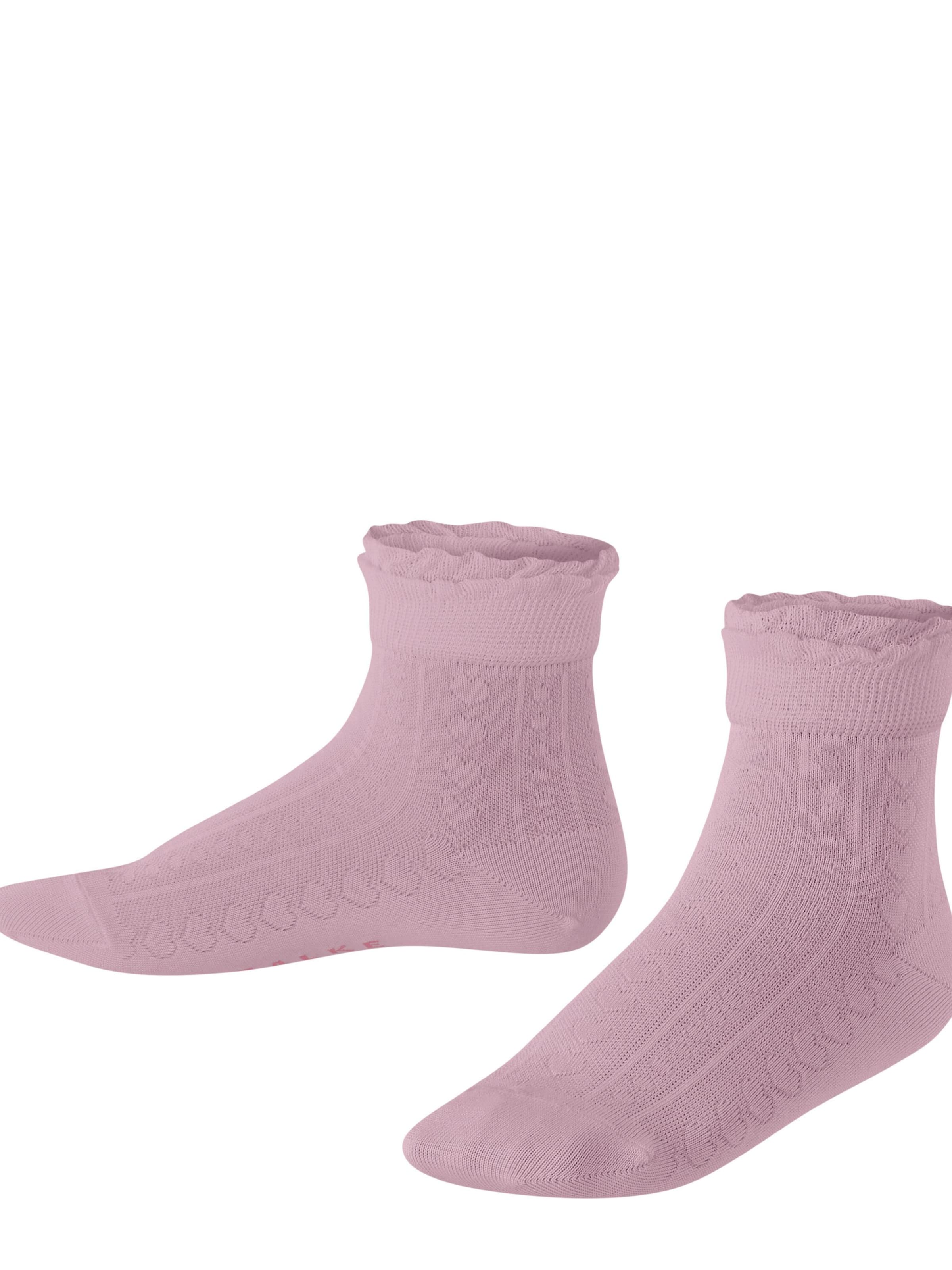 FALKE Socks 'Romantic Net' in Pink: front