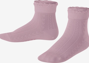FALKE Socks 'Romantic Net' in Pink: front