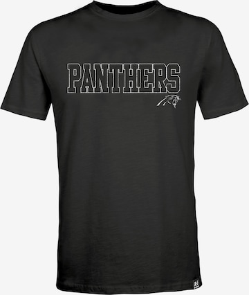 T-Shirt 'NFL Panthers' Recovered en noir : devant