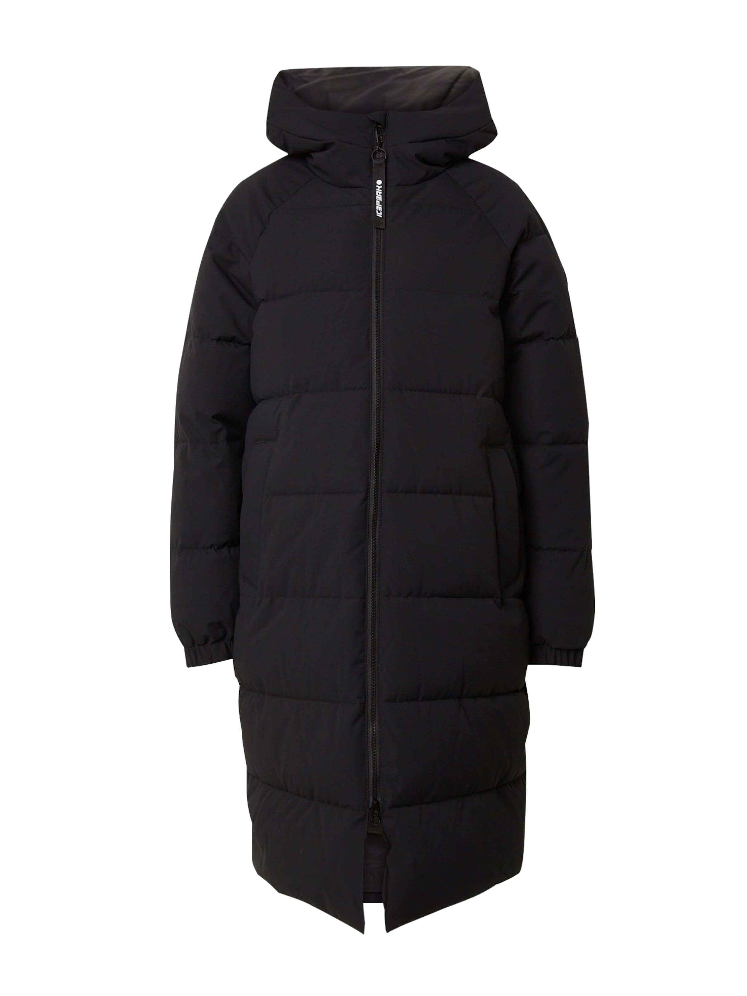 ICEPEAK Outdoormantel 'Adata' in Schwarz: Vorderseite