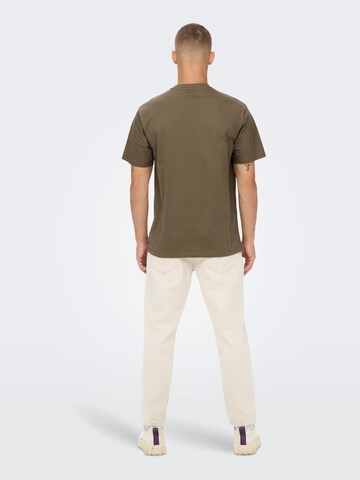 T-Shirt 'Fred' Only & Sons en vert