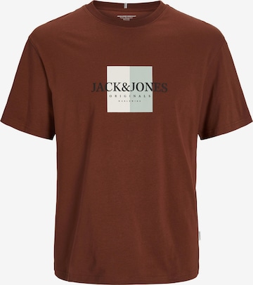 T-Shirt JACK & JONES en marron : devant