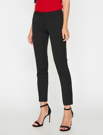 Koton Slim fit Pants in Black: front
