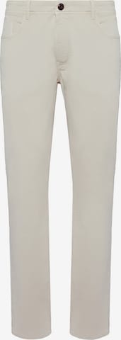 Boggi Milano Slimfit Jeans in Beige: voorkant