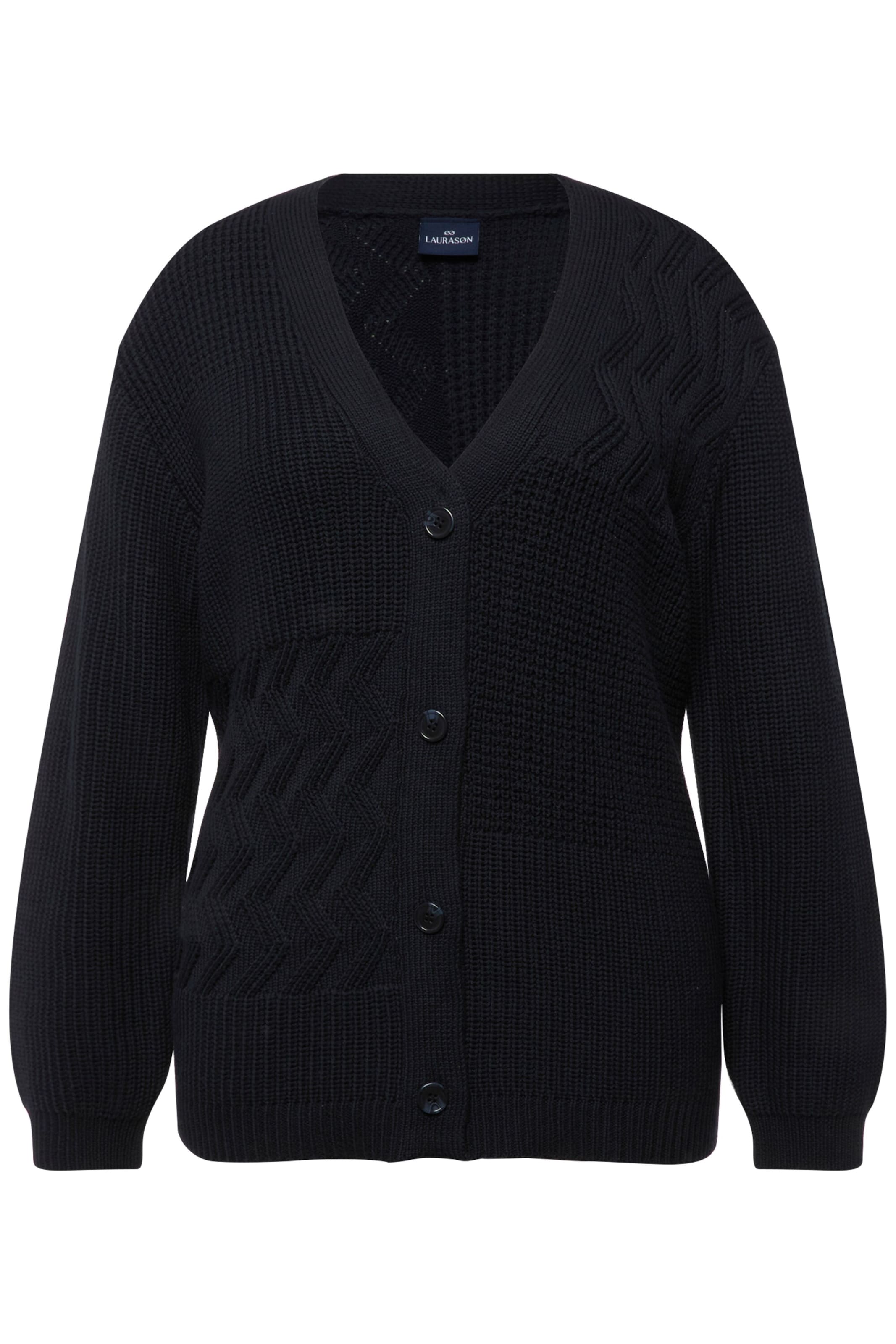 LAURASØN Strickjacke in marine, Produktansicht