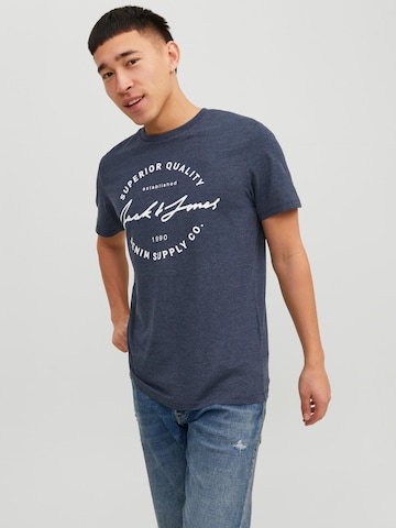 Tricou 'ACE' de la JACK & JONES pe albastru: față