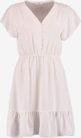 Hailys Платье-рубашка 'Li44san' в Белый: спереди